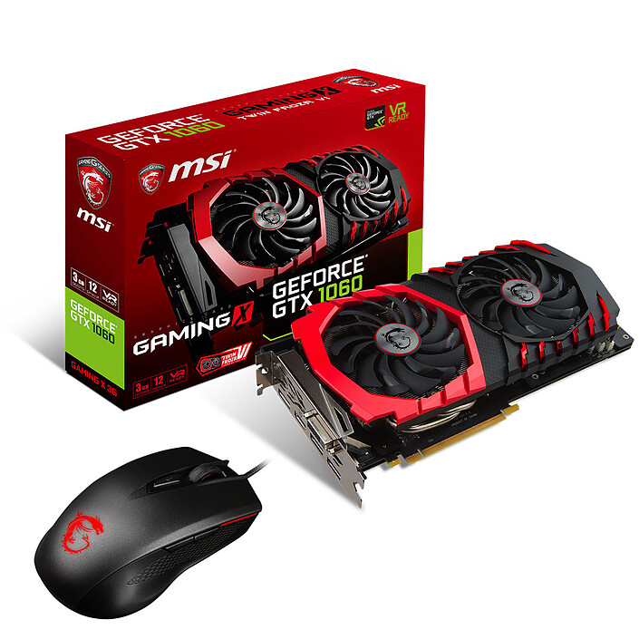 MSI GeForce GTX 1060 GAMING X 3G + Clutch GM40 OFFERTE !