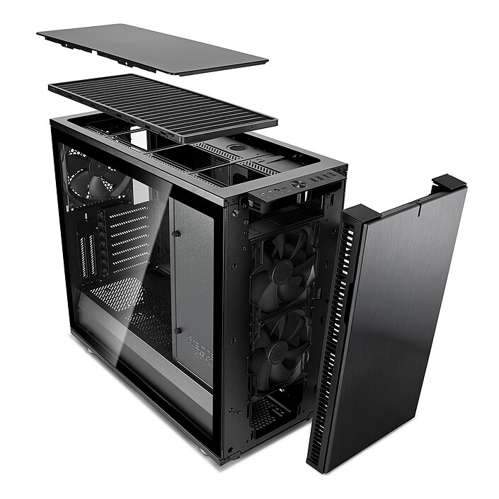 Fractal Design Define R6 USB-C TG Blackout pas cher