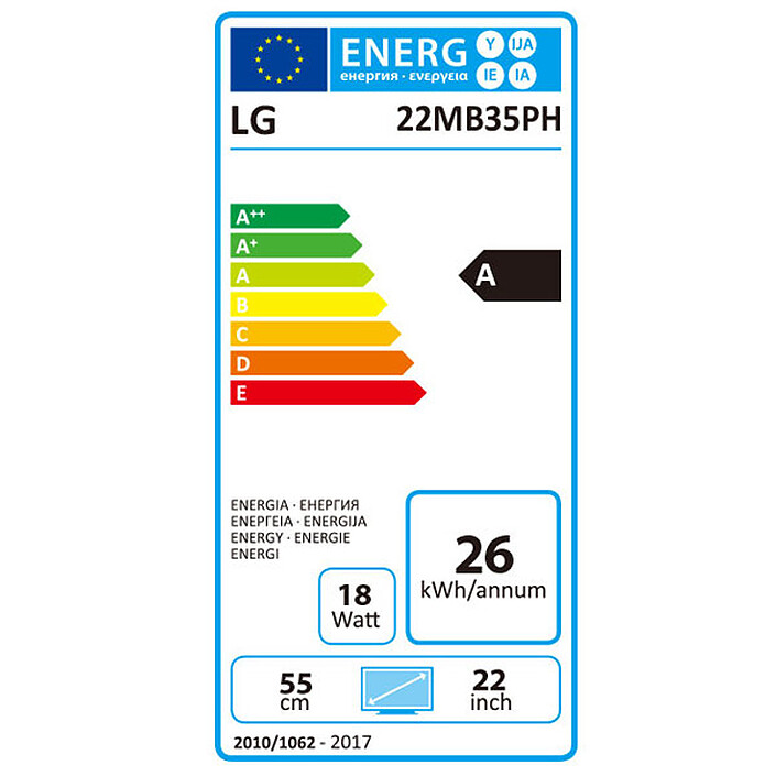 LG 21.5" LED - 22MB35PH-B pas cher