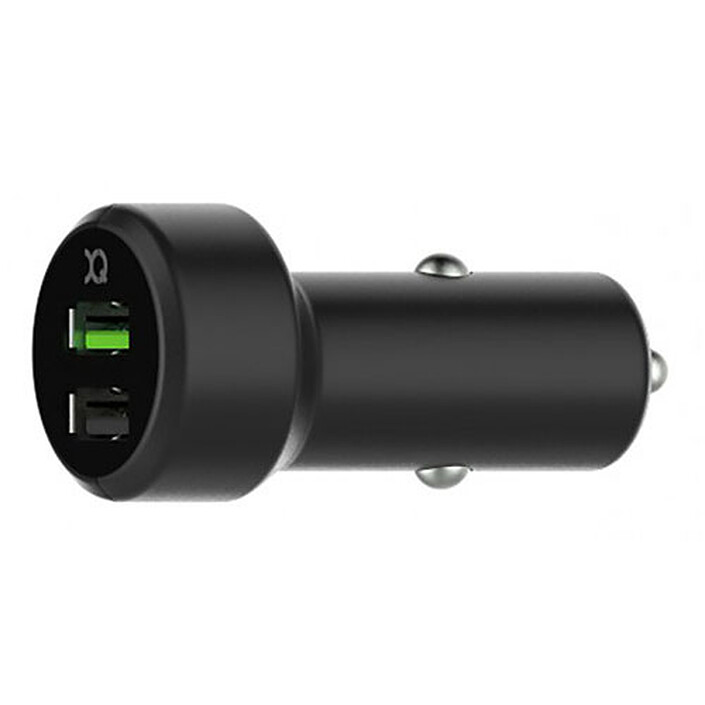 xqisit Qualcomm Quick Charging Dual USB Car Charger Noir