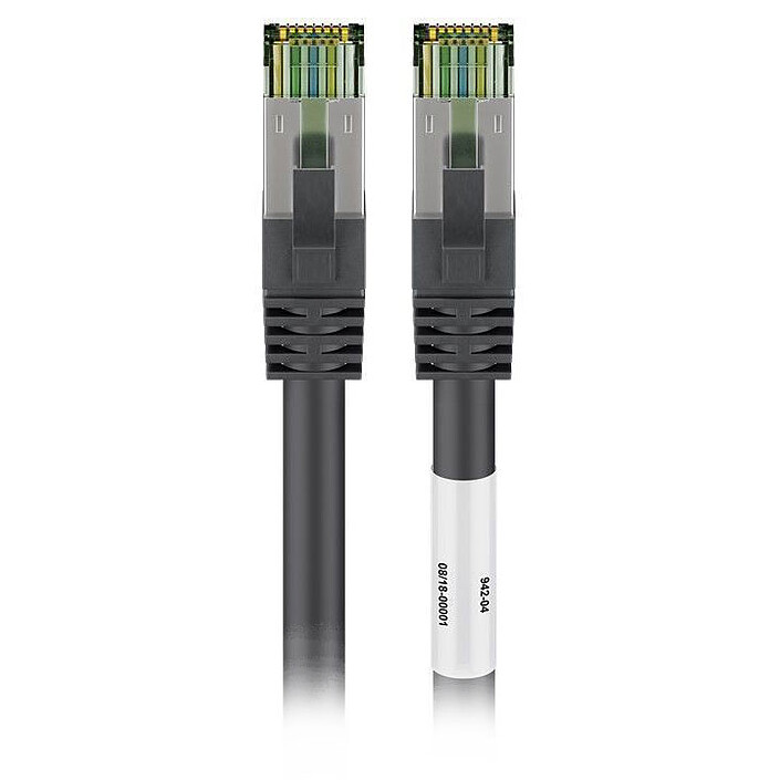 Goobay Câble RJ45 Cat 8.1 S/FTP 25 m (Noir)