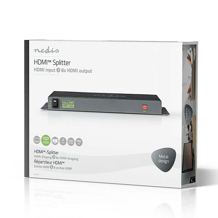 Acheter Nedis Splitter HDMI 4K@60Hz - 8 ports