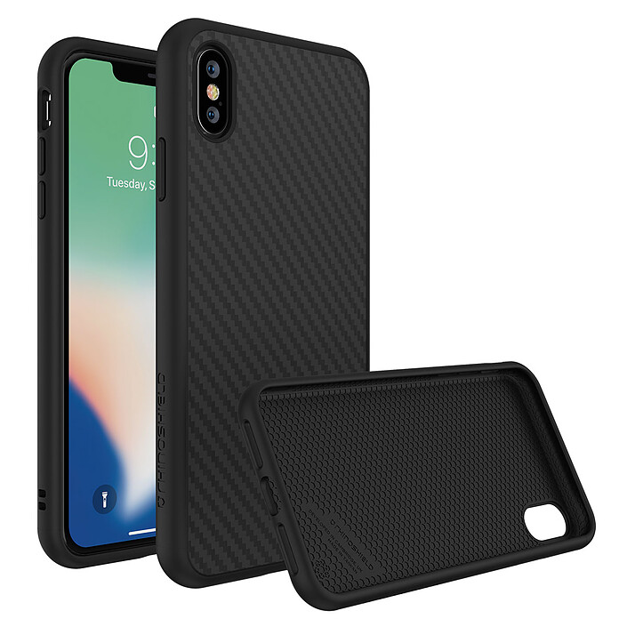 RhinoShield SolidSuit Fibre de Carbone iPhone XS Max