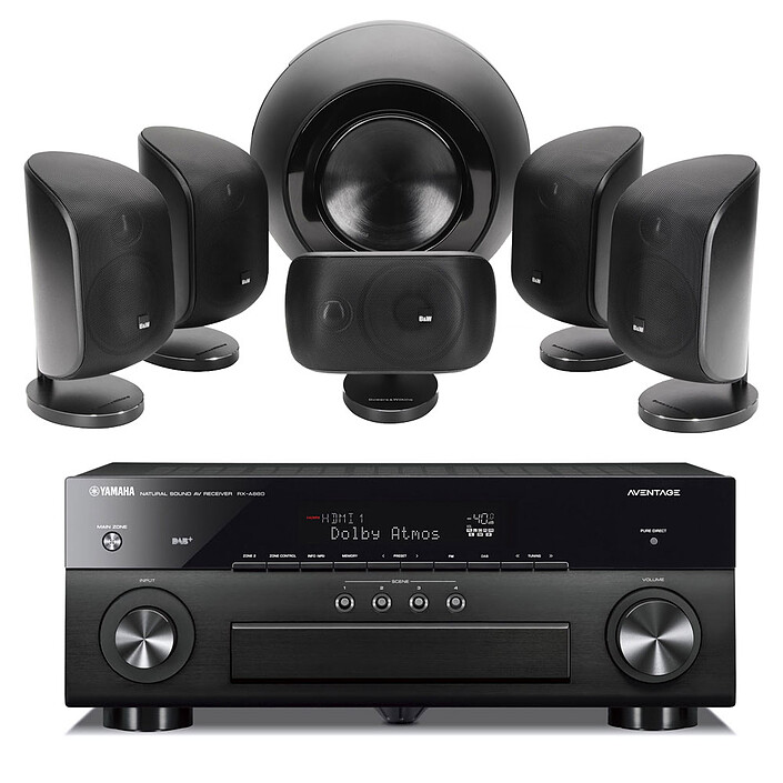 Yamaha RX-A880 Noir + B&W MT-60 Noir
