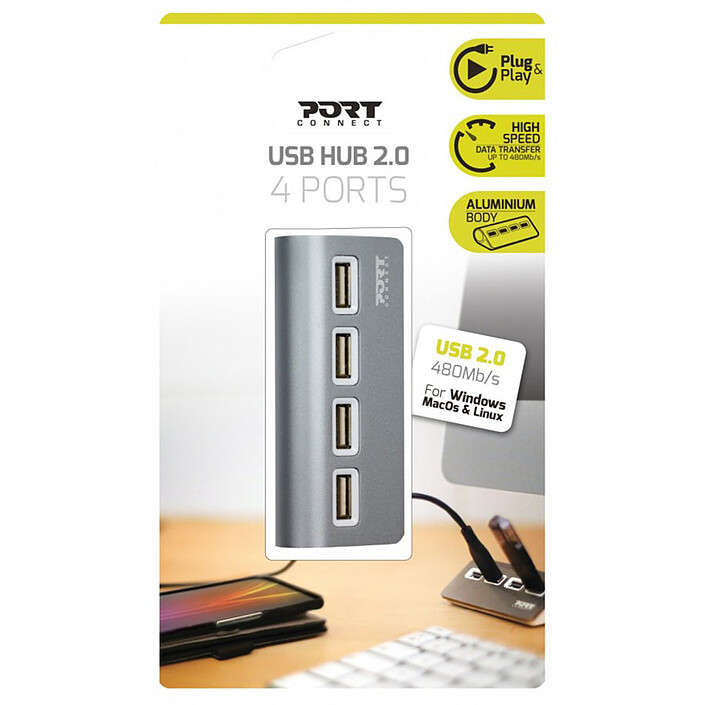 Acheter PORT Connect Hub USB 2.0 4 ports