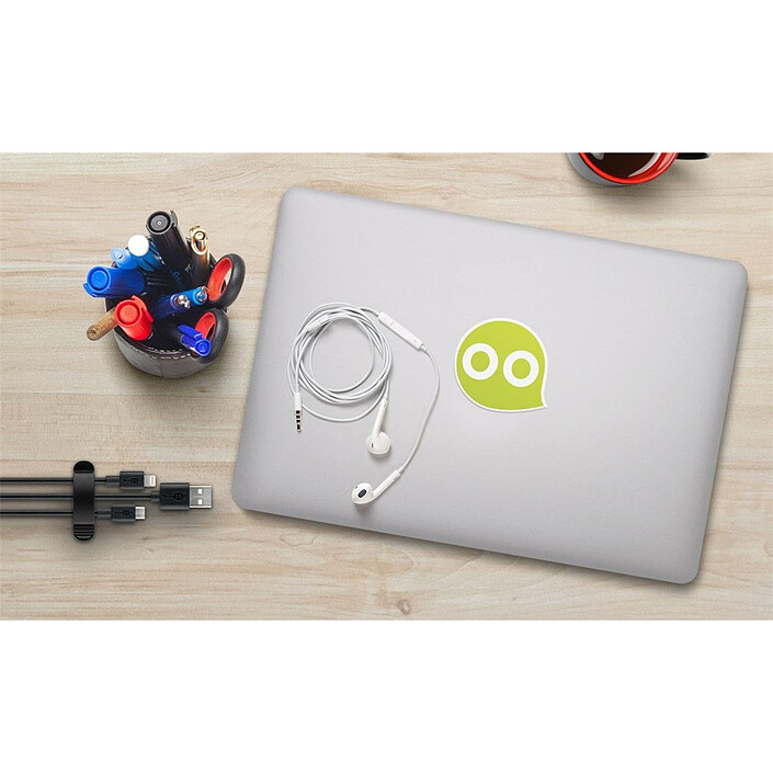 Goobay 3 Slot Cable Management - Noir pas cher