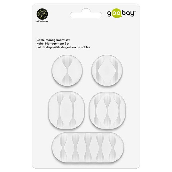 Avis Goobay Set Cable Management - Blanc