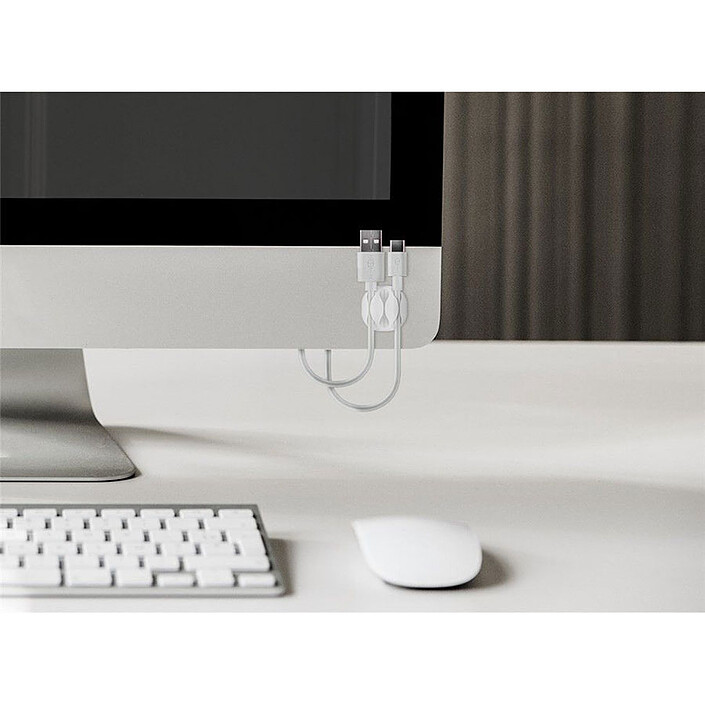 Goobay 3 Slot Cable Management - Blanc  pas cher