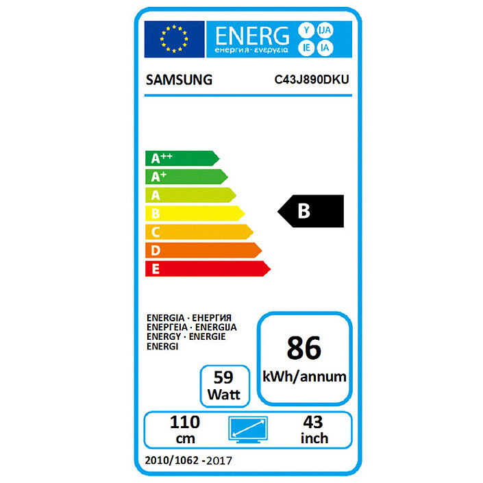 Samsung 43.4" LED - C43J890DKU pas cher