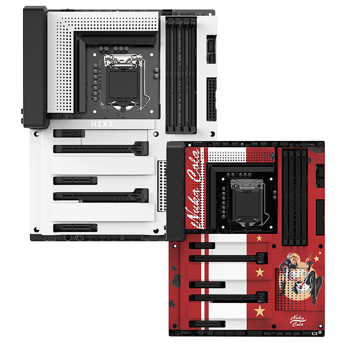 NZXT N7 Z370 - Blanc + Nuka-Cola Cover offert