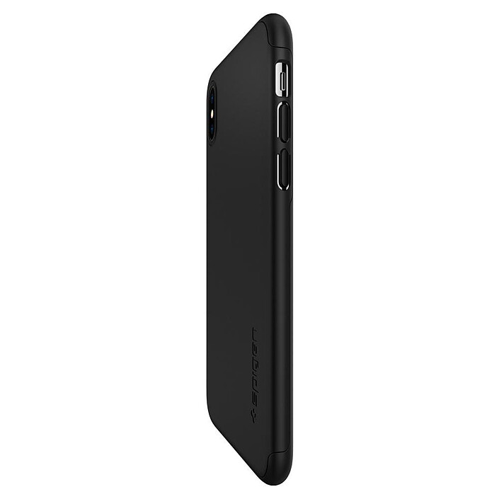 Avis Spigen Thin Fit 360 + Vitre de protection Noir iPhone Xs Max