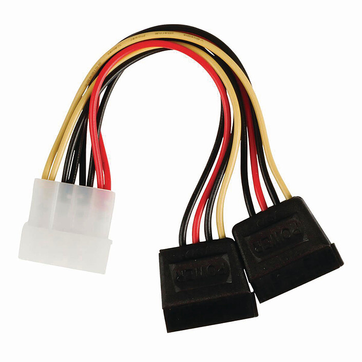 Nedis Adaptador de alimentación Molex a 2x SATA