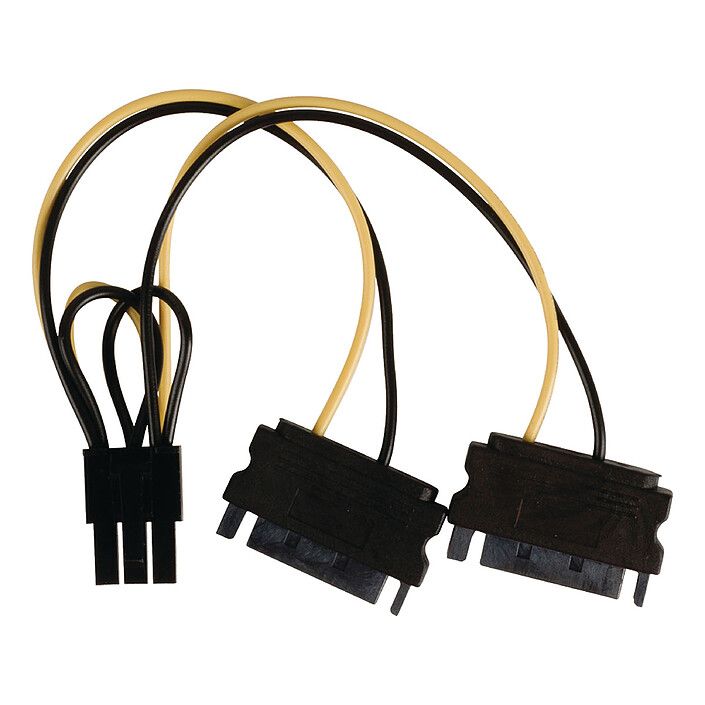 Nedis Adaptateur d'alimentation 2x SATA vers PCI-E 6 Broches