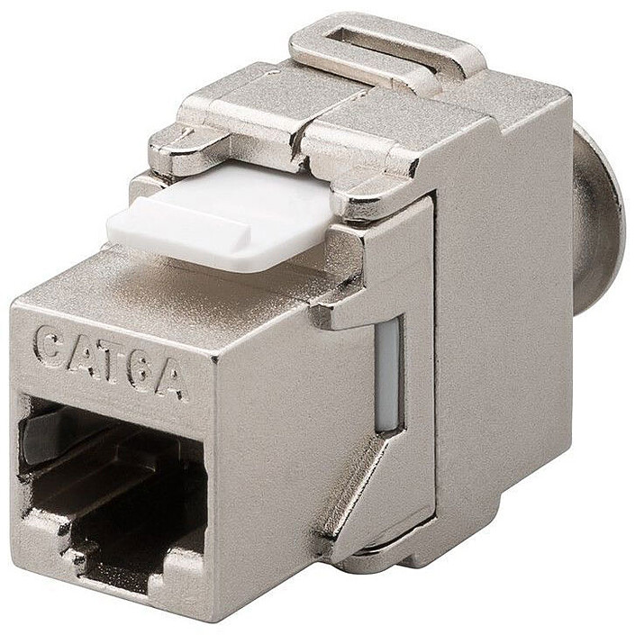 Goobay RJ45 Keystone LSA socket category 6a STP shielding
