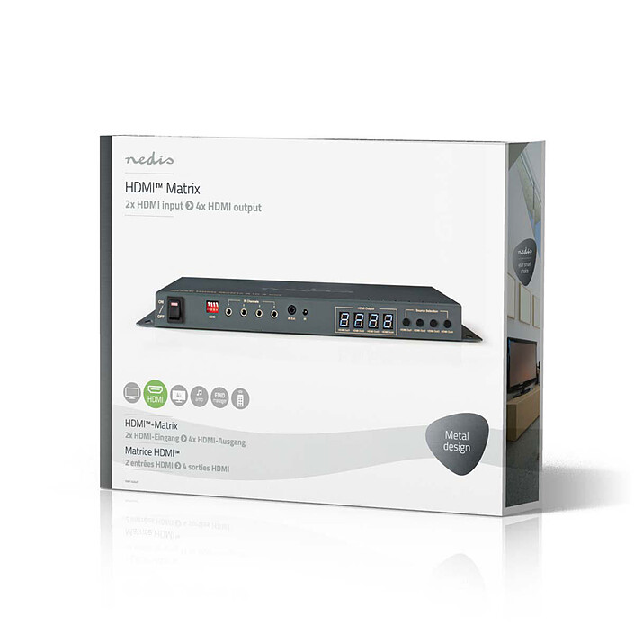 Buy NEDIS Matrix HDMI 2x4