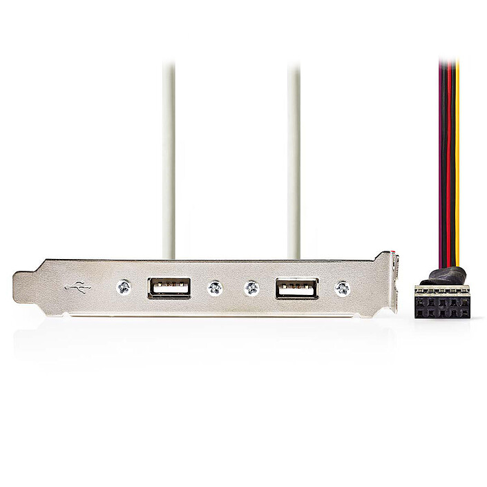 Nedis Equerre slot pour 2 ports USB 2.0