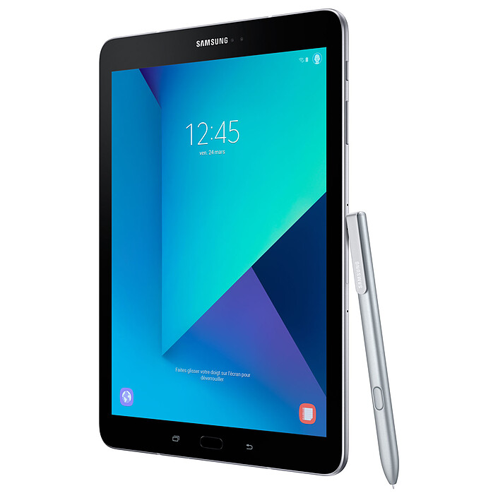 Avis Samsung Galaxy Tab S3 9.7" SM-T820 32 Go Argent + Book Cover EF-BT820 Noir