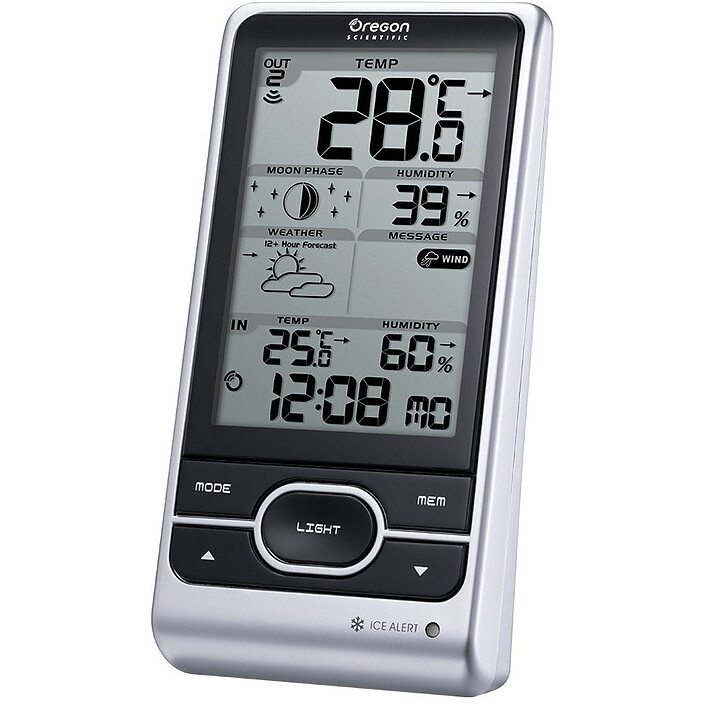 Avis Oregon Scientific BAR208X Gris