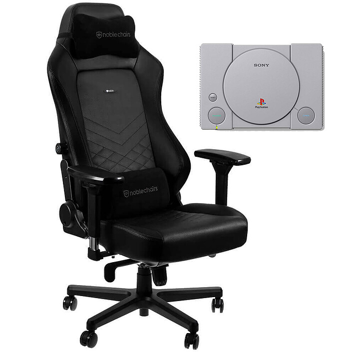 Noblechairs HERO (noir/noir) + PS Classic OFFERTE !