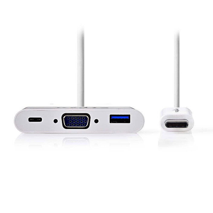 Nedis USB-C to USB, USB-C and VGA Hub