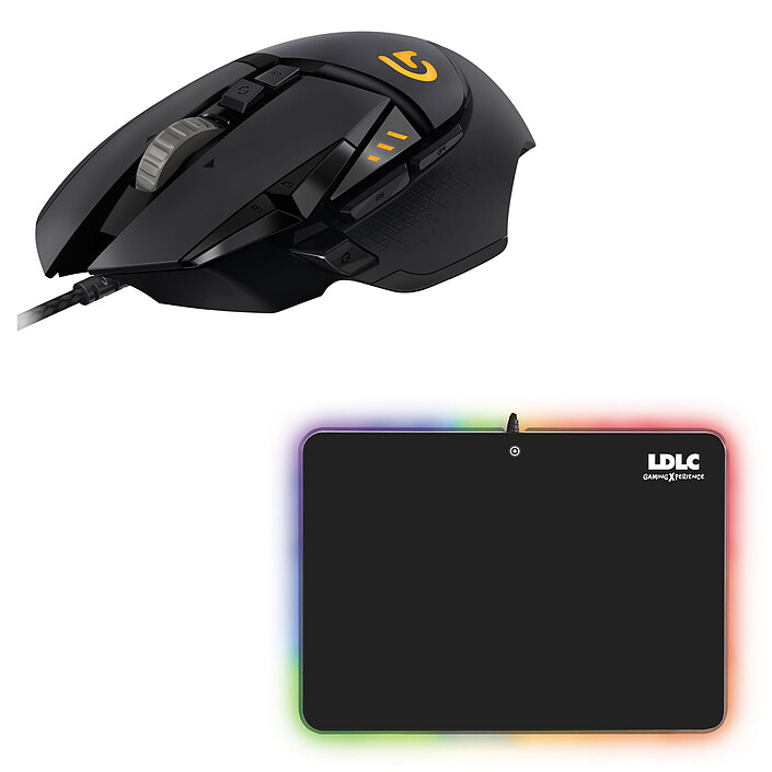 Logitech G502 Proteus Spectrum RGB + LDLC RGB PAD