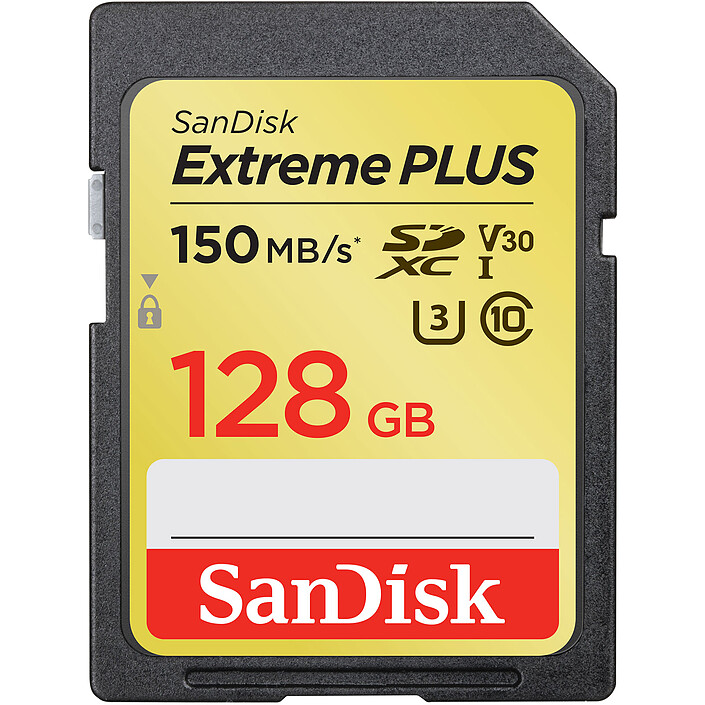 SanDisk SDXC Extreme PLUS UHS-1 U3 V30 128GB Memory Card
