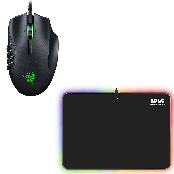 Razer Naga Trinity + LDLC RGB PAD