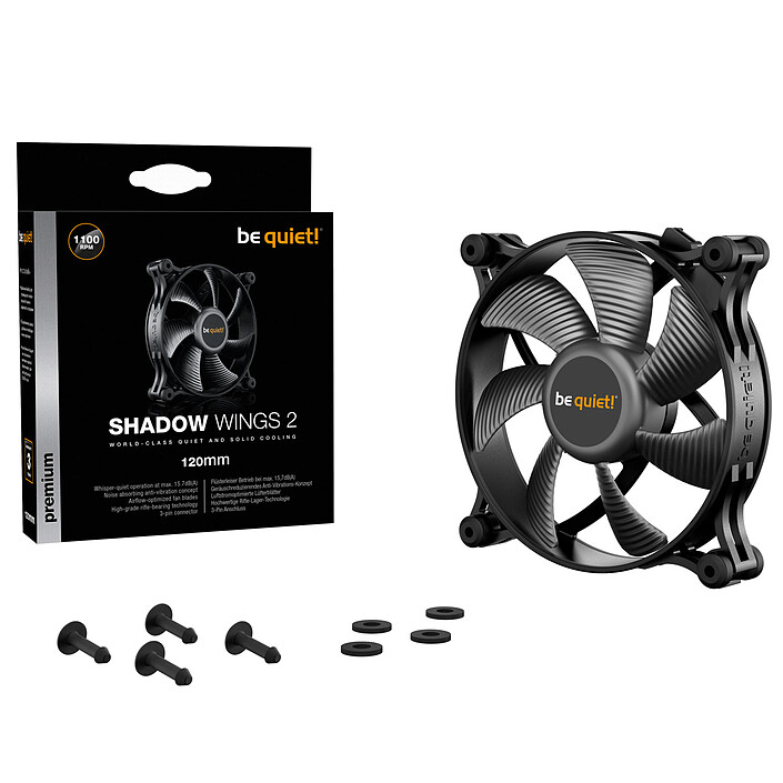 be quiet! Shadow Wings 2 120mm pas cher