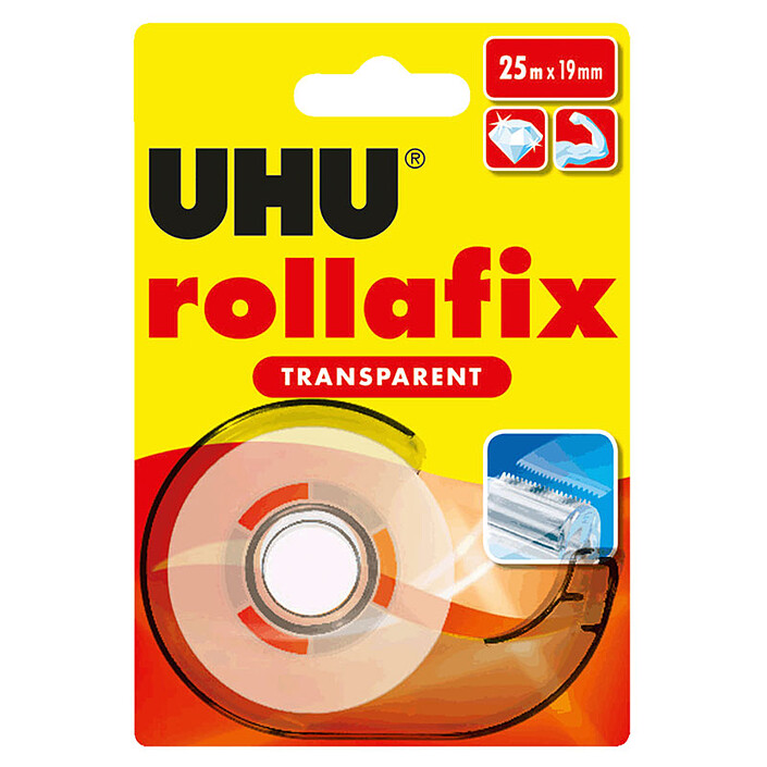 UHU Rollafix Dvidoir Transparent Tape - 25 m