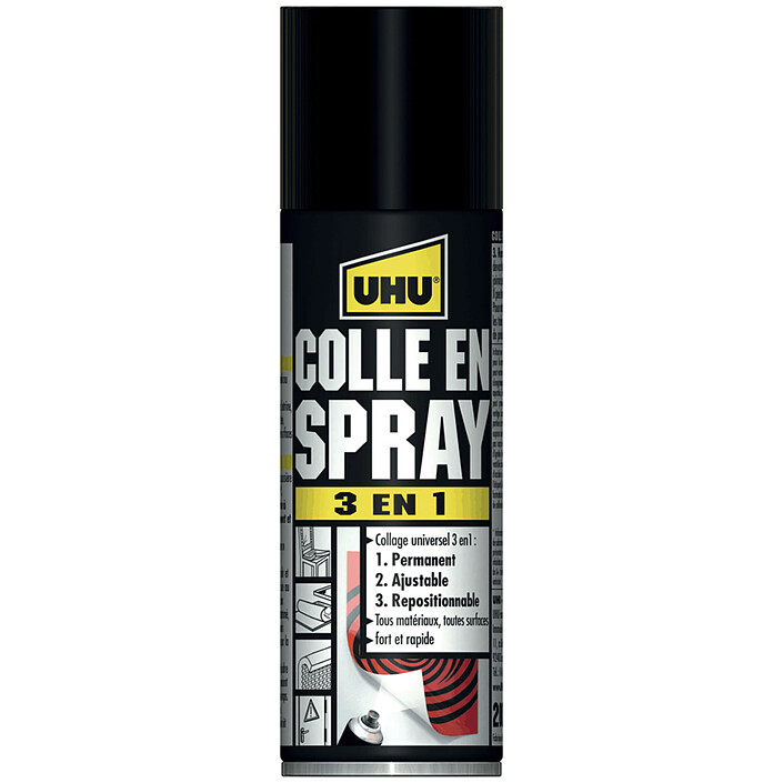 UHU Colle en spray 3-en-1 - 200 ml