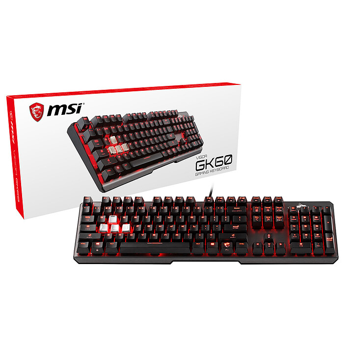 MSI Vigor GK60 CR (MX Red) pas cher