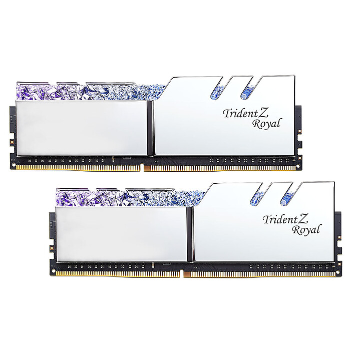G.Skill Trident Z Royal 16 Go (2 x 8 Go) DDR4 3600 MHz CL16 - Argent RGB