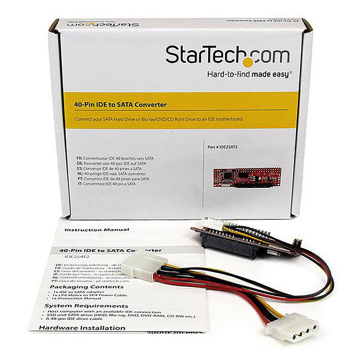 Acheter StarTech.com Adaptateur IDE 40 pin PATA vers SATA