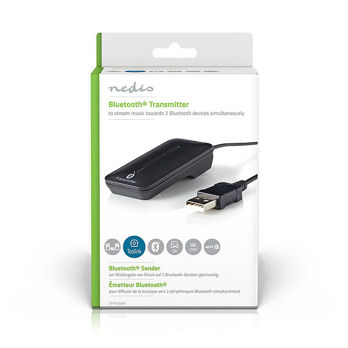 Nedis Émetteur Audio sans Fil Bluetooth (Toslink) pas cher