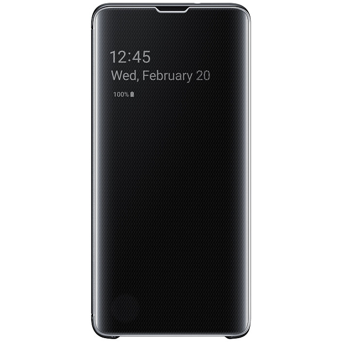 Samsung Clear View Cover Noir Galaxy S10