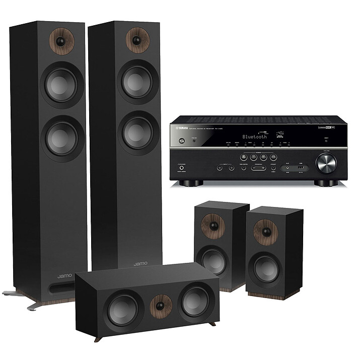 Yamaha RX-V485 Noir + Jamo S 807 HCS Noir