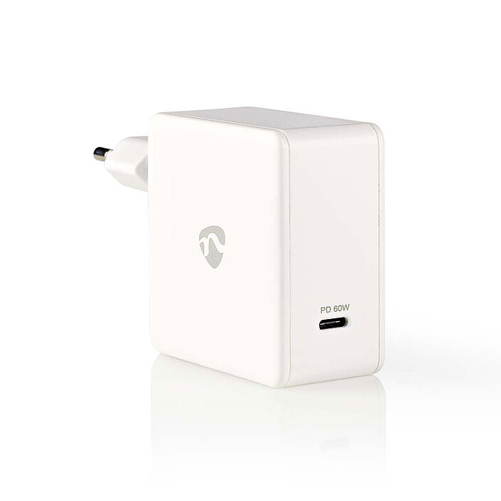 Nedis Chargeur mural USB-C 60W (Blanc)