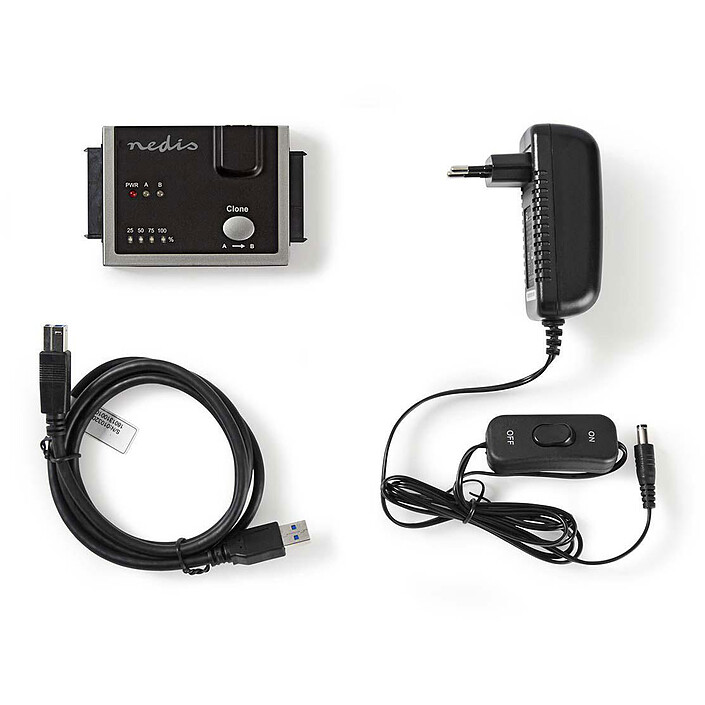 Nedis USB 3.0 to Dual SATA Hard Disk Driver Adapter