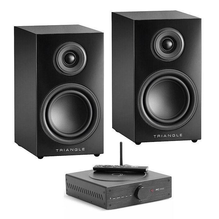 Elipson MC Mini + Triangle Elara LN01 Noir laqué