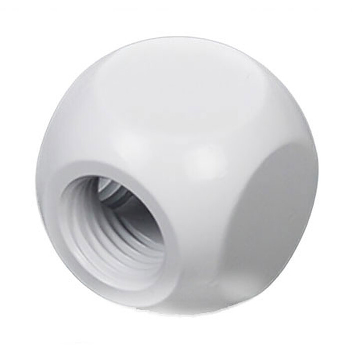 Barrow Metalic Cube Tee 3 Way 1/4" - Blanc