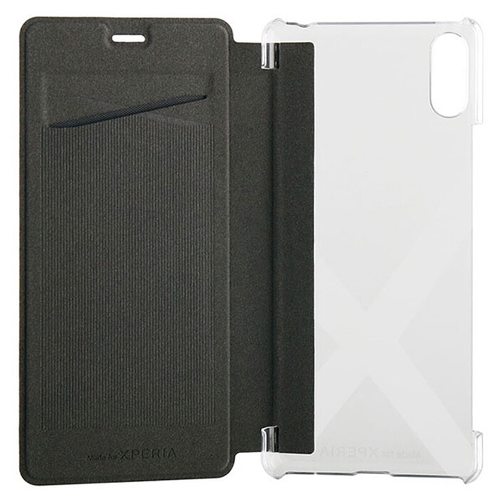 Made for Xperia Etui Folio Case Noir Sony Xperia L3