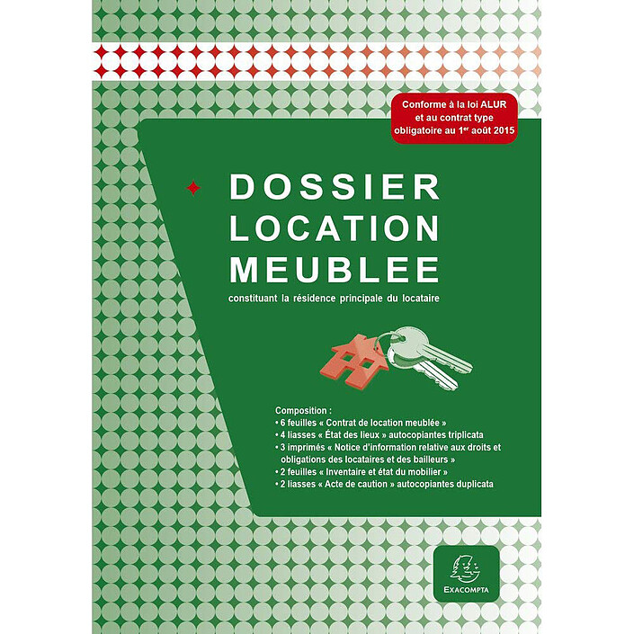 Exacompta Dossier Location Meublée 30 x 21.5 cm