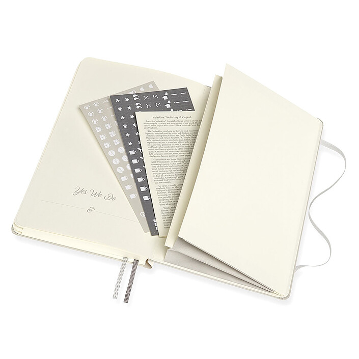 Moleskine Passion Mariage Large Gris Perle pas cher