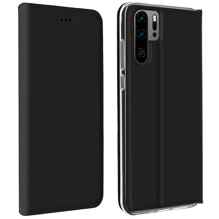Akashi Etui Folio Porte Carte Noir Huawei P30 Pro