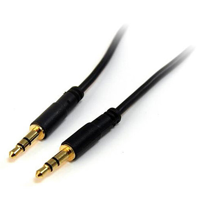 StarTech.com 3.5 mm audio jack cable - M/M - 3 m - Black