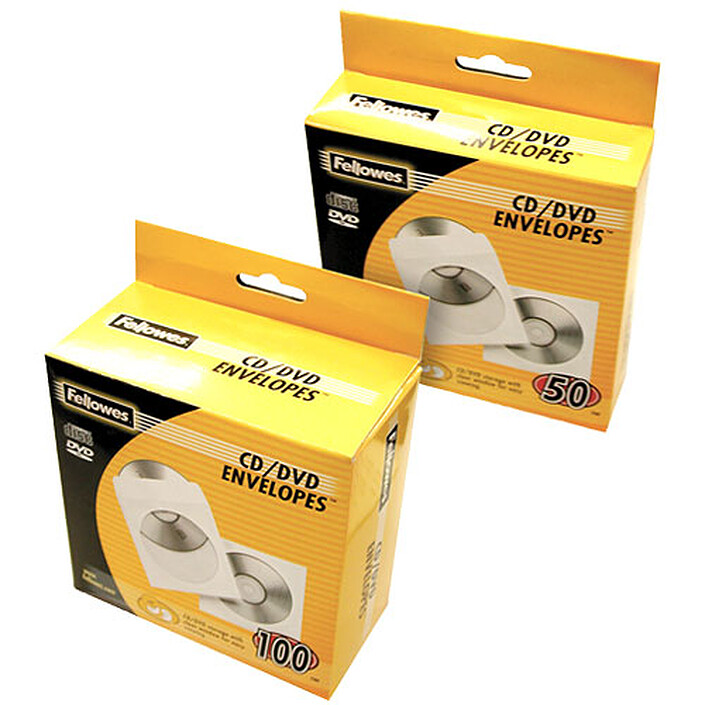 Fellowes 100 Enveloppes CD Papier
