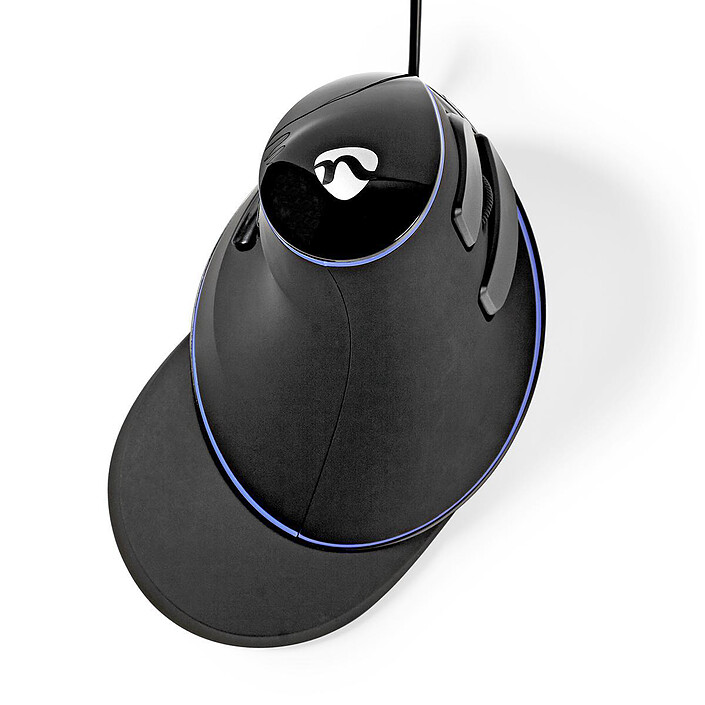 Acquista Nedis Wired Mouse Ergonomico Nero (ERGOMSWD200BK)