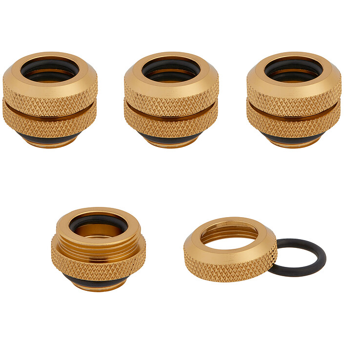 Corsair Hydro X Series XF Connecteur - Or (x 4)