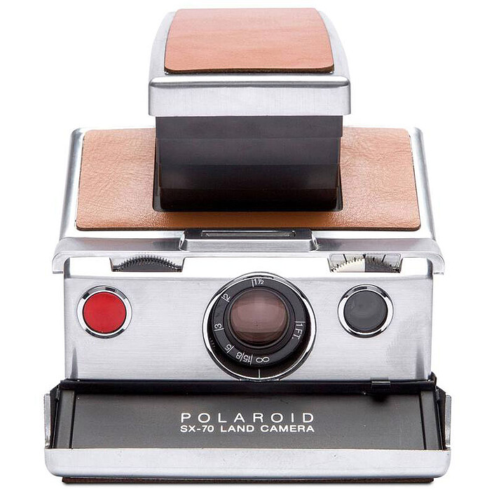 Polaroid SX-70 Plata/Castaño
