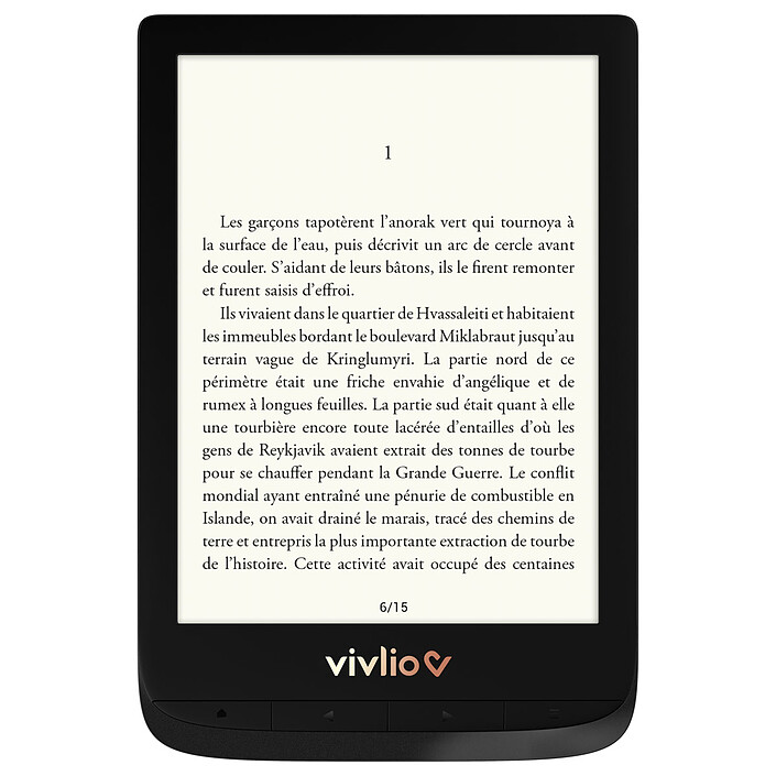 Vivlio Touch Lux 4 Noir + Pack d'eBooks OFFERT
